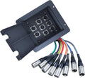Pro Audio Recessed Stage in Floor Pocket Box Black with Prewired Connections