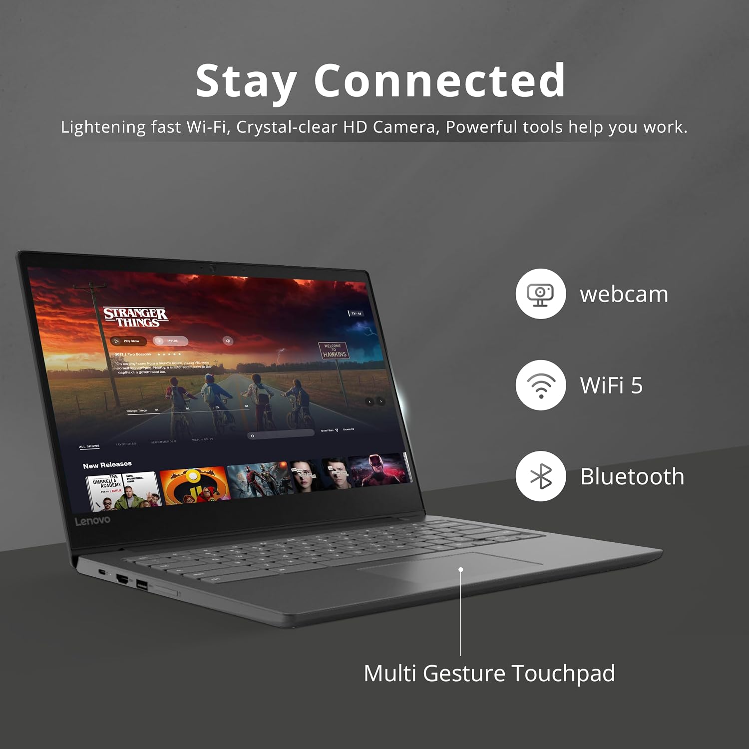Lenovo Chromebook S330 14' HD Business Laptop, MediaTek MT8173C Processor, MediaTek Integrated Graphics, 4GB LPDDR3 RAM, 32GB eMMC, Wi-Fi 5, HD Webcam, Chrome OS, Black, 128GB Hotface USB Card