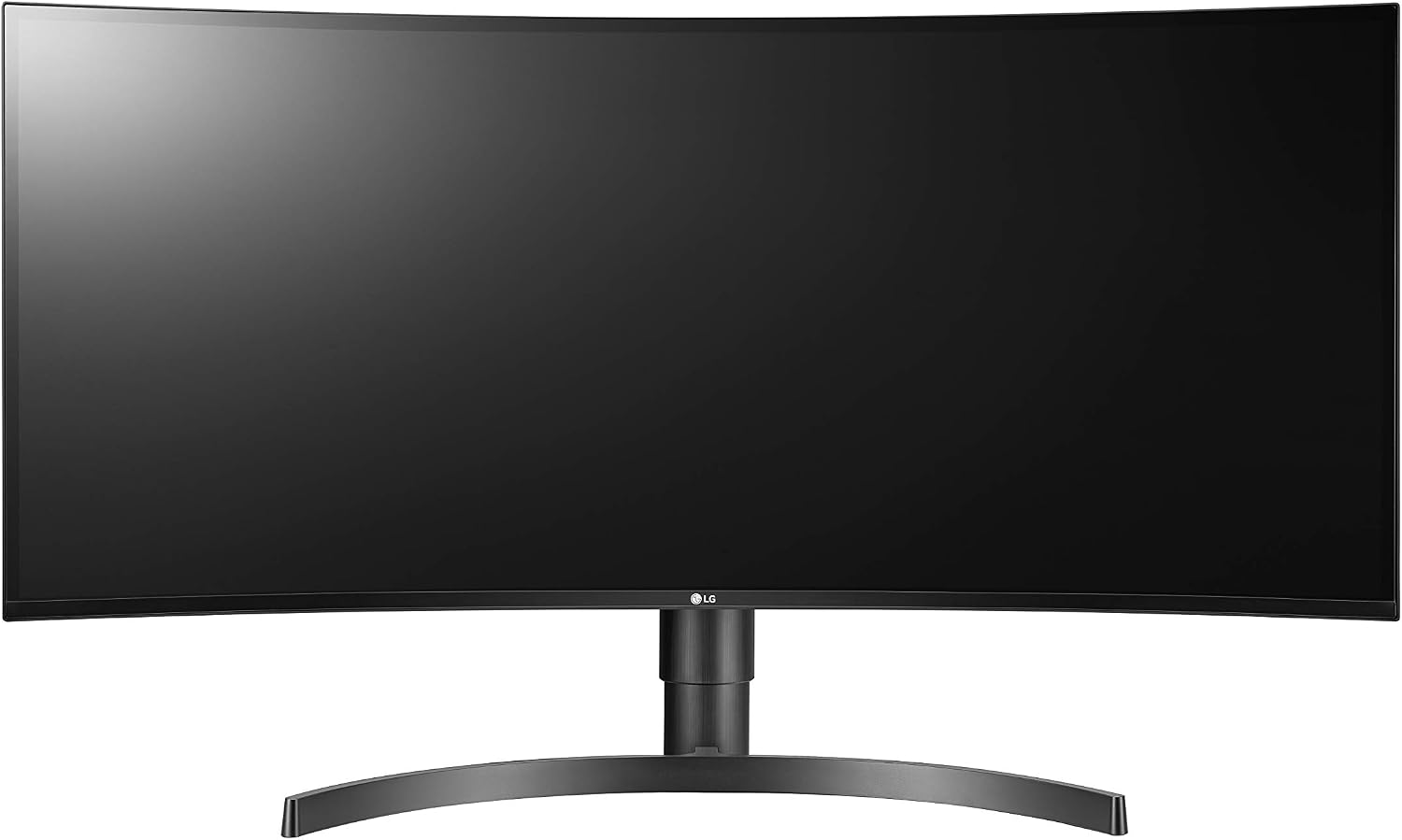 LG 34WN80C-B UltraWide Monitor 34' 21:9 Curved WQHD (3440 x 1440) IPS Display, USB Type-C (60W PD), sRGB 99% Color Gamut, 3-Side Virtually Borderless Design, Tilt/Height Adjustable Stand - Black