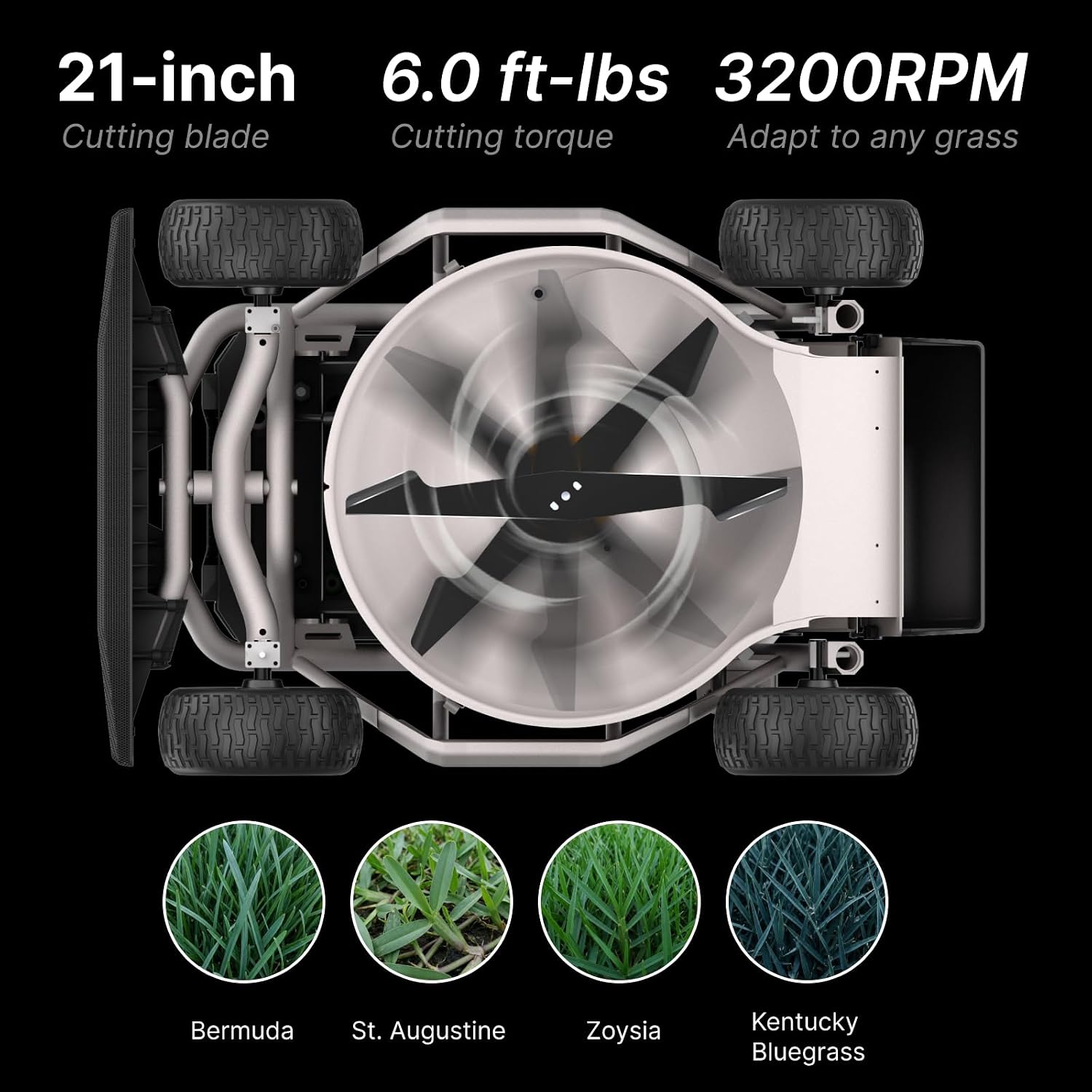 Mowrator S1 4WD 18Ah Remote Control Lawn Mower, All-Season Yard Care, 75% (37°) Slope Climbing, 21' Cutting Width, 1.5–4.3' Adjustable Cutting Height, Up to 1.12 Acres