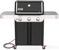 Weber Genesis E-315 Natural Gas Grill for Outdoor Cooking, 3 Burners, Black – Porcelain-Enameled, Cast-Iron Grates, PureBlu Burners