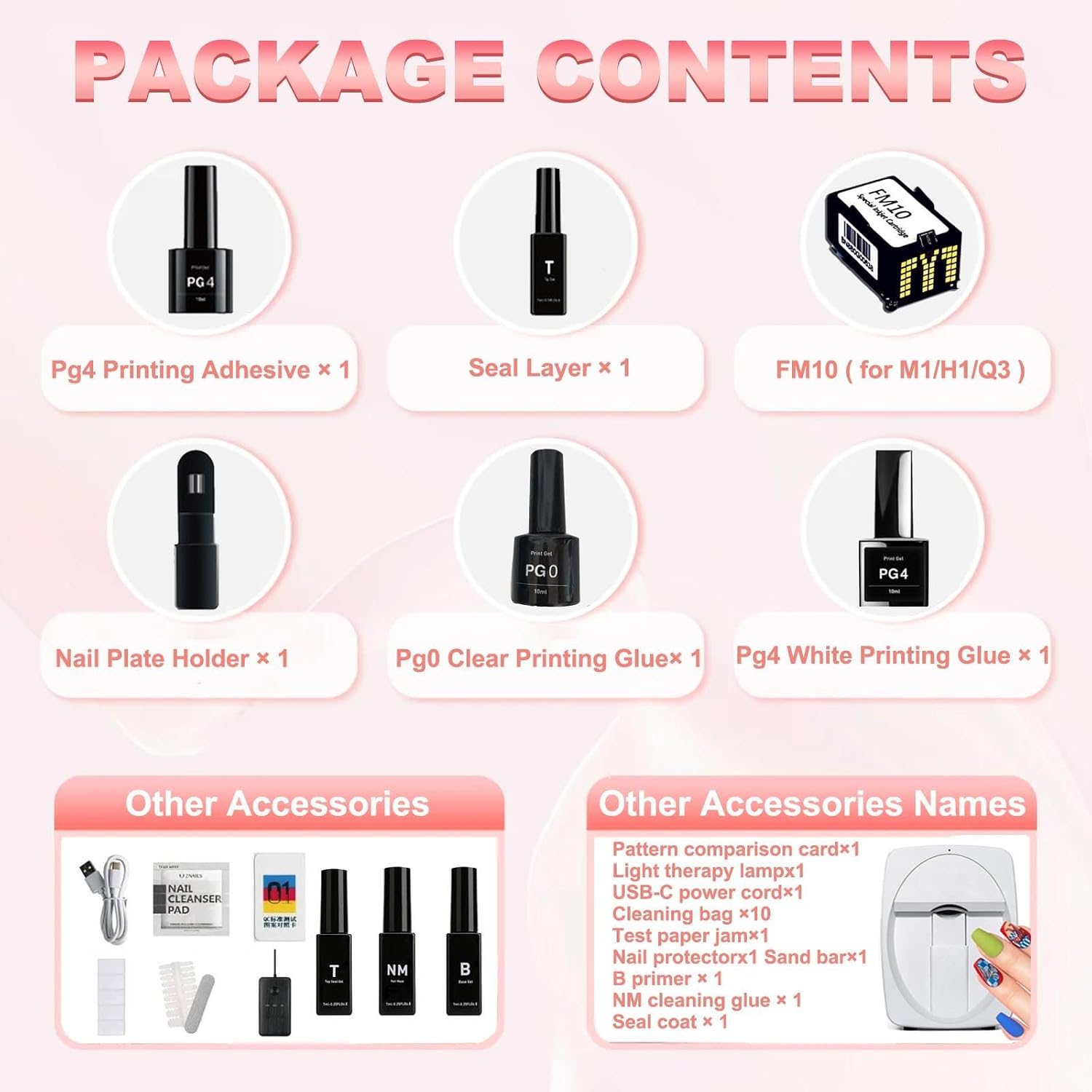 3D Nail Printer Robot Nail Painting Machine Smart Printer - Digital Intelligent Art Printers for Kids/Nails Salon/Manicure/Nails Lovers, Over 1000 Pictures, 20s Done, No Skills Needed White