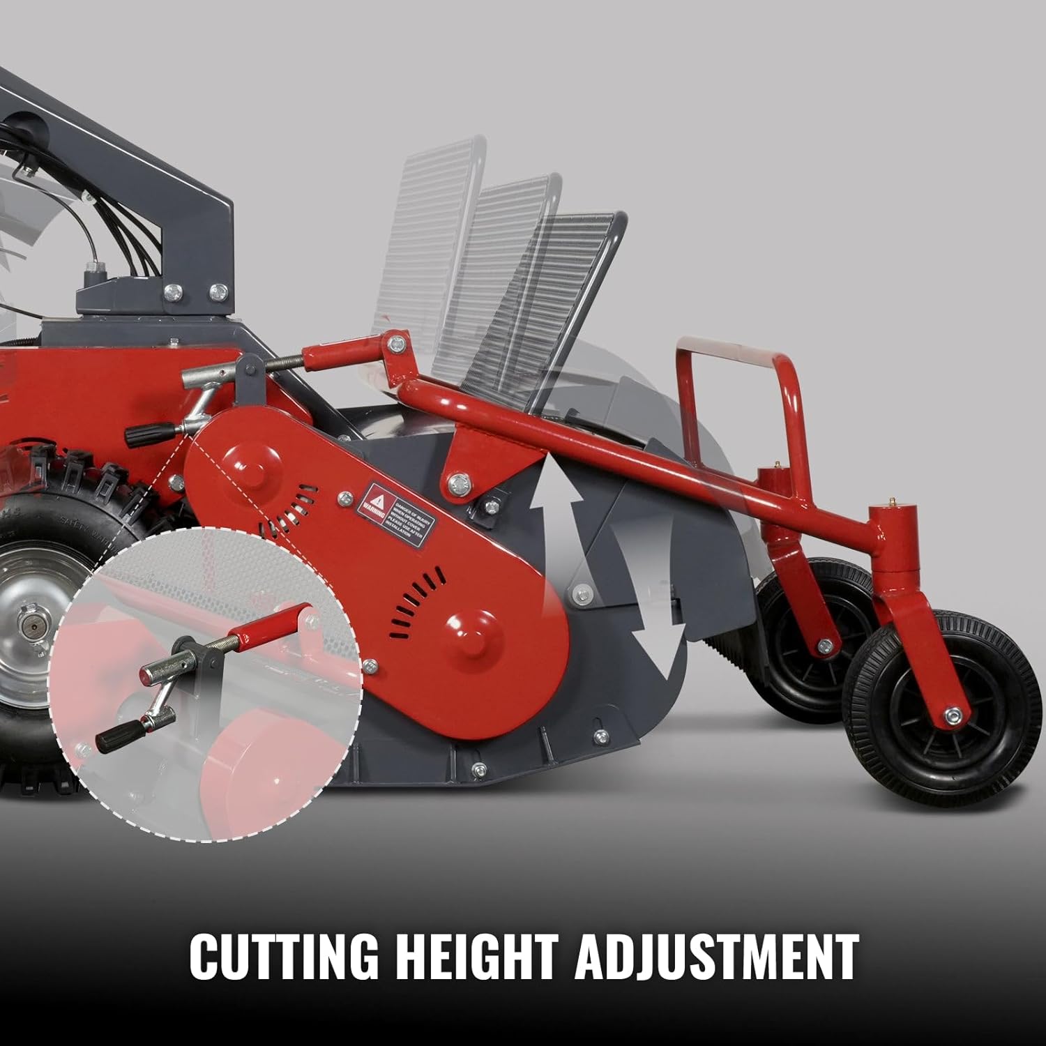 MechMaxx 27' Walk Behind Flail Mower, 10HP 302cc, Self-Propelled, Tracked, Electric Start, SFM27T