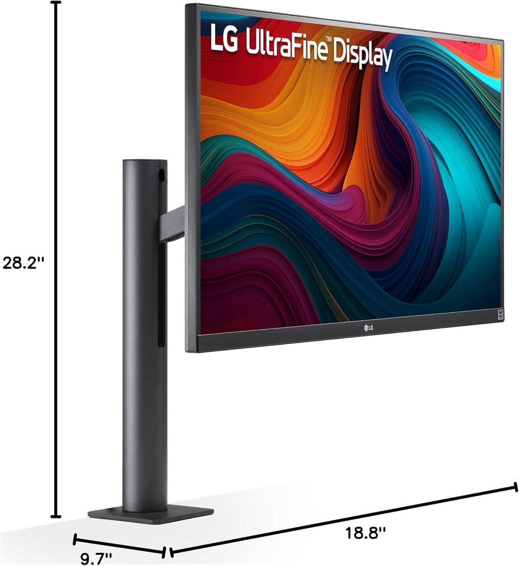 LG 27UN880-B Ultrafine Monitor 27' UHD (3840 x 2160) IPS Display, sRGB 99% Color Gamut, VESA DisplayHDR 400, USB Type-C, Ergo Stand - Black