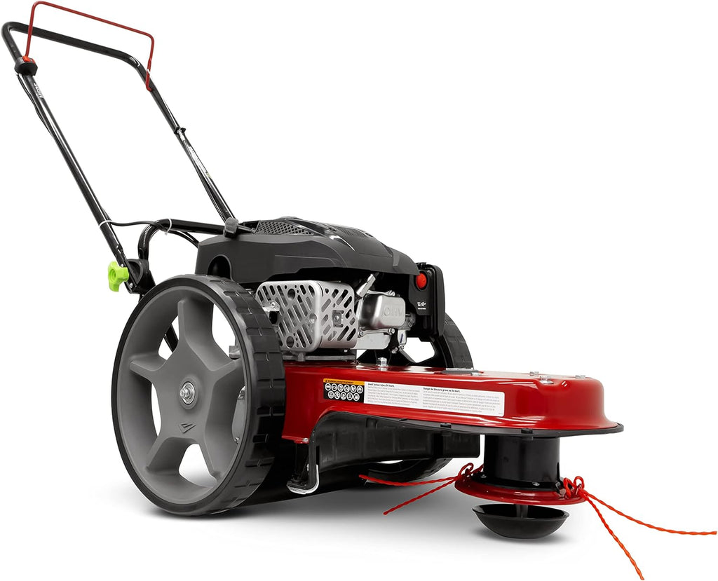 Earthquake Walk Behind String Mower With 160cc Viper 4-Cycle Engine, 22' Cutting Diameter, 14' Never-Go-Flat Wheels, Easy Assembly, Adjustable Handlebar, Model # 40314