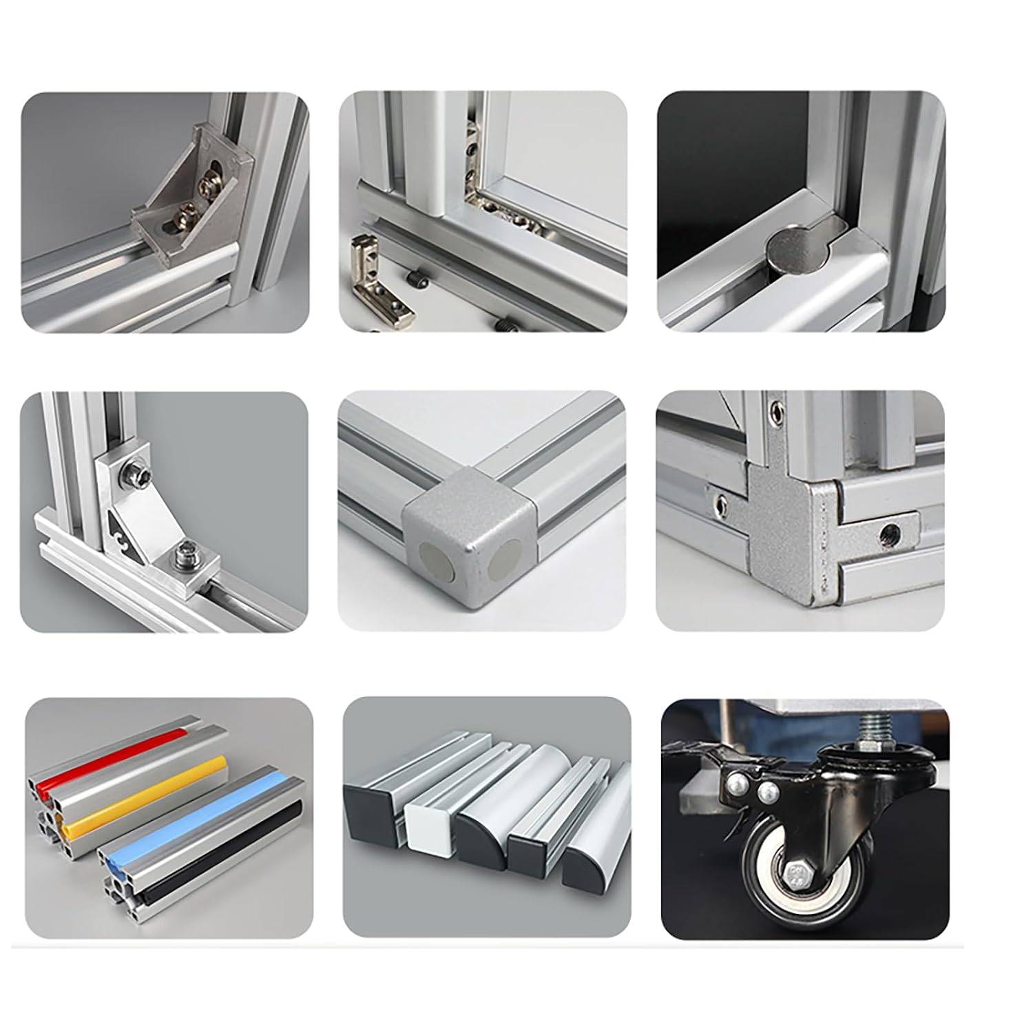 40160 Aluminum Extrusion T Slot 100mm Long Black 2 Pack, Extruded Aluminum Profile 40 Series European Standard Anodized Linear Rail for 3D Printer Parts and CNC DIY 40 x 160 3.94' 2Pcs (Kwweeoo)
