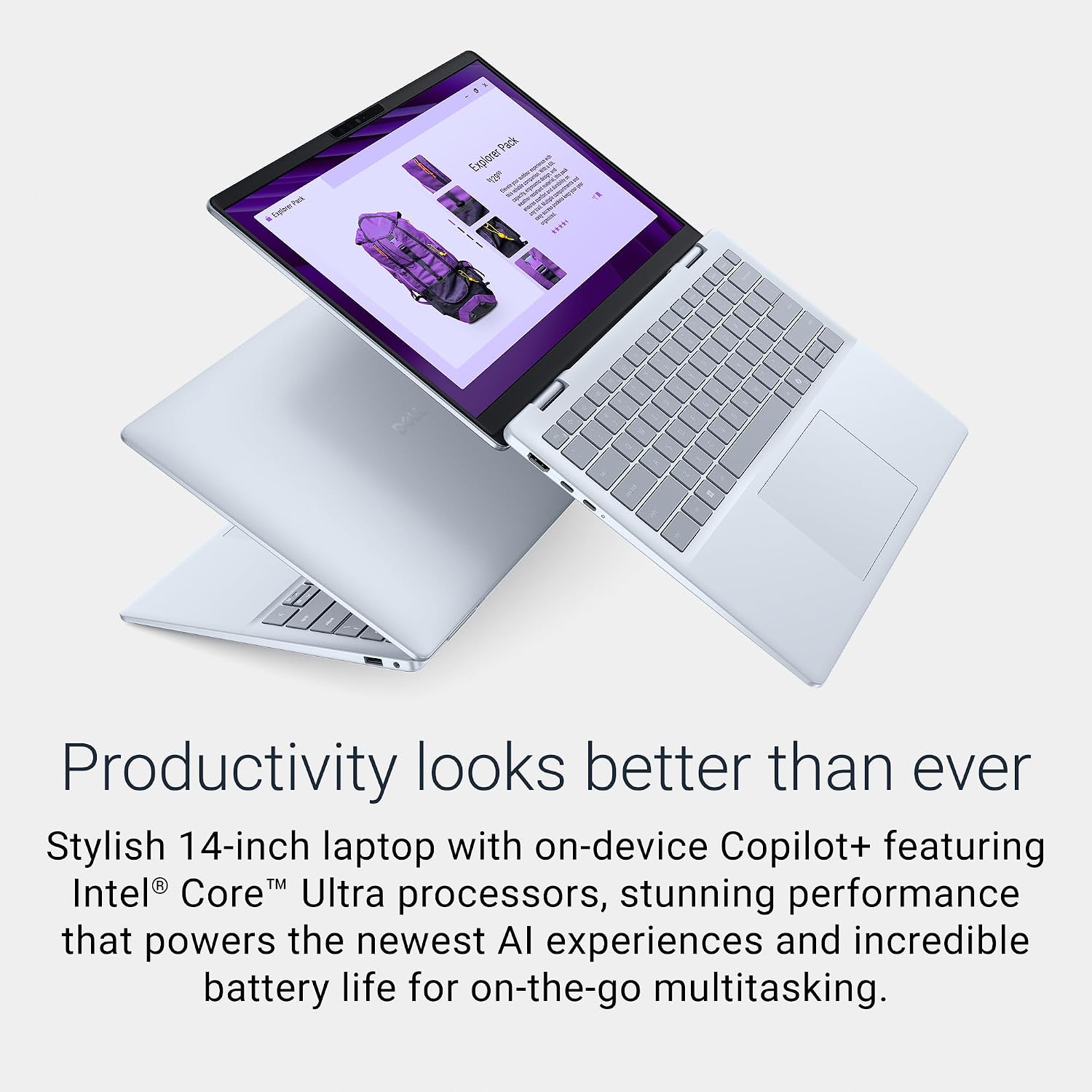 Dell 14 Plus Laptop DB14250-14-inch 16:10 2.5K (2560x1600) Display, Intel Core Ultra 7-256V, 16GB LPDDR5X RAM, 1TB SSD, Intel Arc Graphics, Backlit Copilot Key Keyboard - Windows 11 Home