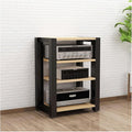 Audio Rack 2/3/4/5 Tier Stereo Rack Audio Equipment Rack Audio Open Rack Cabinet HiFi Rack Adjustable Audio-Video Shelving Durable(Natural,4 Tier)