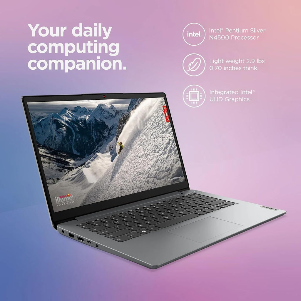 Lenovo IdeaPad 14' Laptop Computer 2025, 36GB RAM, 1.6TB Storage (1TB SSD +128GB eMMC +500GB Ext), Intel Core Processor, UHD Graphics, Long Battery WiFi-6, MarxsolAccessory, 1-Yr Office 365, Win 11