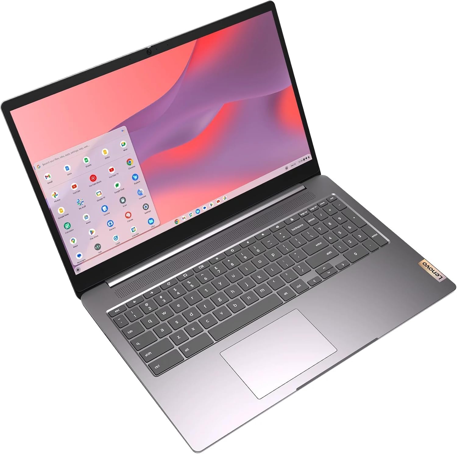 Lenovo IdeaPad 3i Chromebook 15.6' FHD Laptop, Intel Celeron N4500, 4GB Memory, 64GB eMMC Storage, Chrome OS, Artic Grey with Accessories