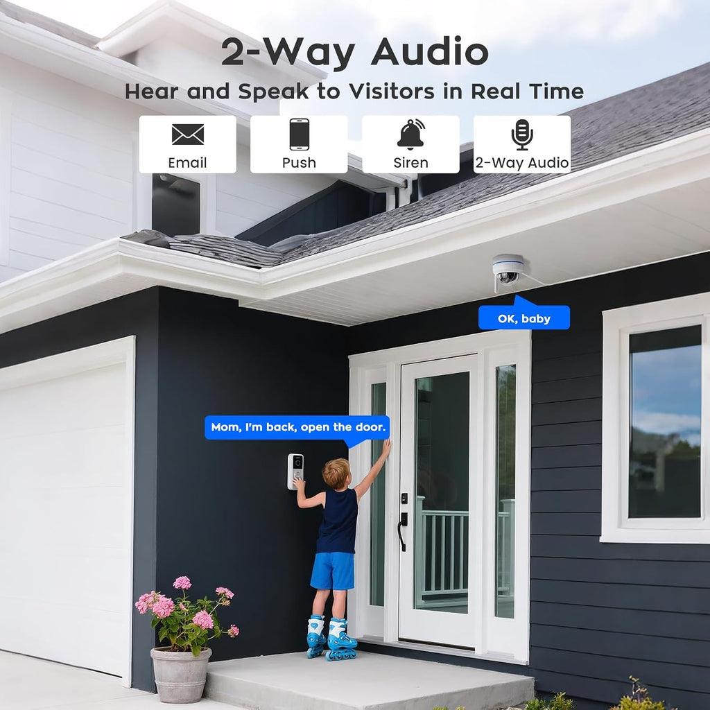 xmartO [4K AI Tracking Ceiling CAM] 4K 8MP UHD Metal Dome PTZ Wireless Security Camera with Automatic-Follow, 2-Way Audio and Night Vision (Add on to NVR or Use Standalone, DPK8034)
