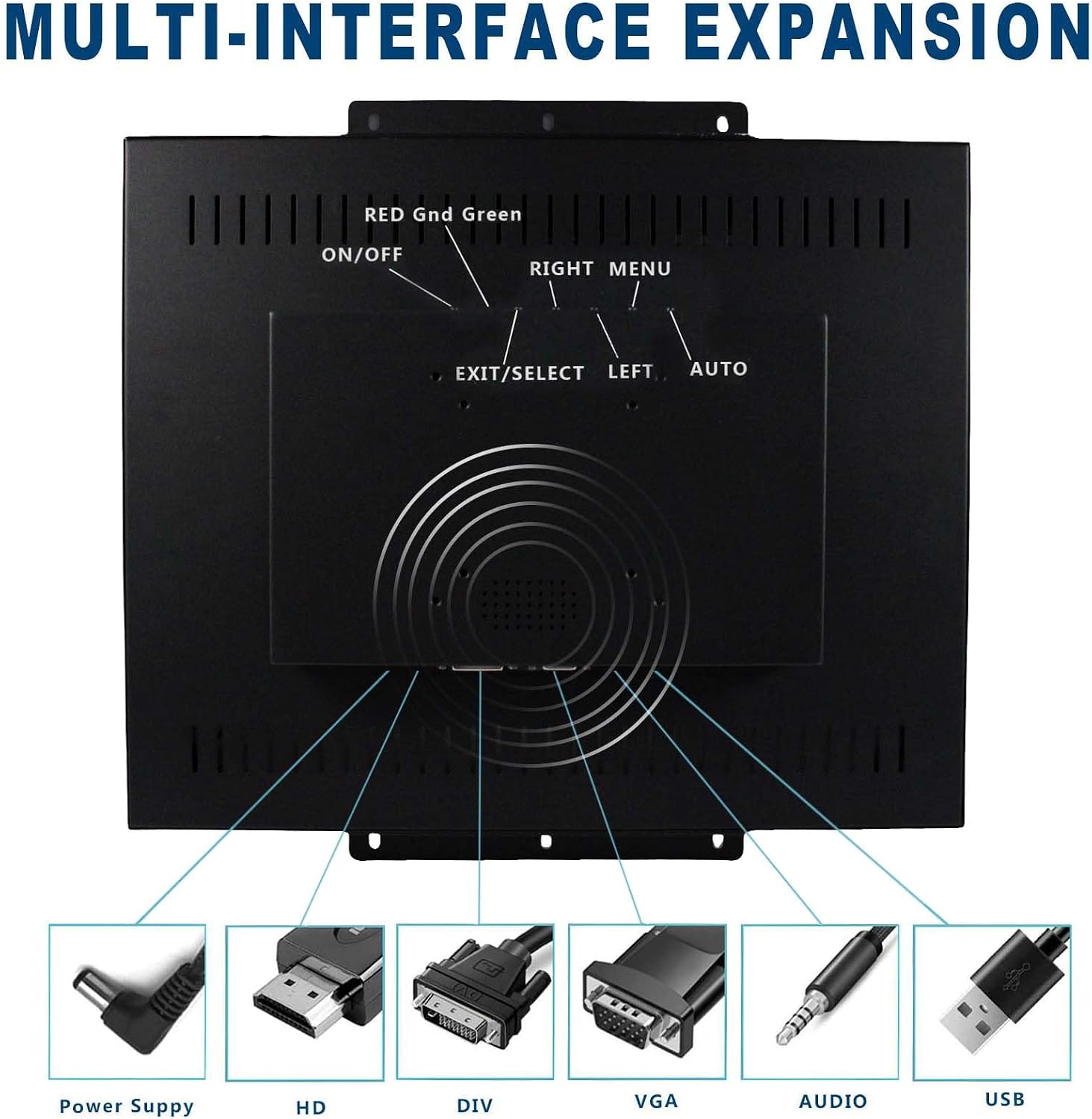 VSDISPLAY 19'' 1280x1024 IPS LCD Touchscreen Monitor 4:3 with VGA DVI Input for DIY Gaming/PC/Industrial Extra Display