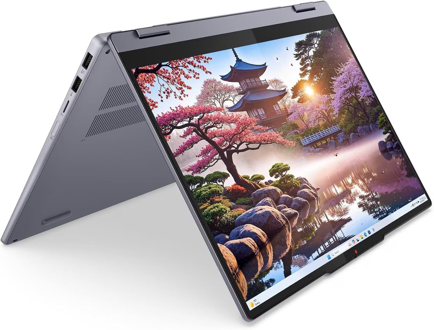 Lenovo IdeaPad 5 2-in-1 with AMD Ryzen AI 7 350 Processor, 14' WUXGA IPS Touchscreen Display, 16GB LPDDR5X Memory, 512GB Storage, Digital Pen, Wi-Fi 7, FHD IR Hybrid Camera, and Win 11 Home