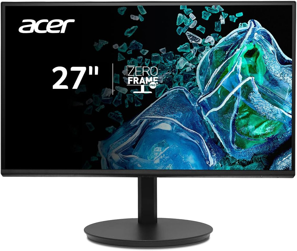 acer Vero 27' FHD 1920 x 1080 ZeroFrame Design IPS Home Office Monitor Adaptive-Sync Up to 120Hz Refresh 1ms (VRB) 1 x Display Port 1.2, 1 x HDMI 1.4 & 1 x VGA CB272 Gbmiprx