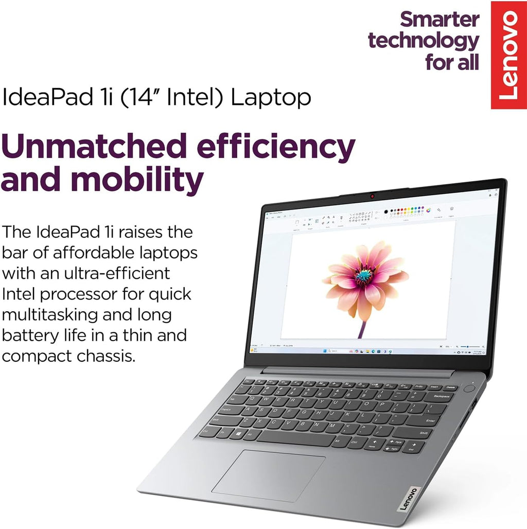 Lenovo IdeaPad 14' Laptop • 12GB RAM • 384GB Combined Storage Onboard • Intel Celeron • Intel UHD Graphics • 11HR Battery • WiFi-6 • Office 365 for The Web • Windows 11