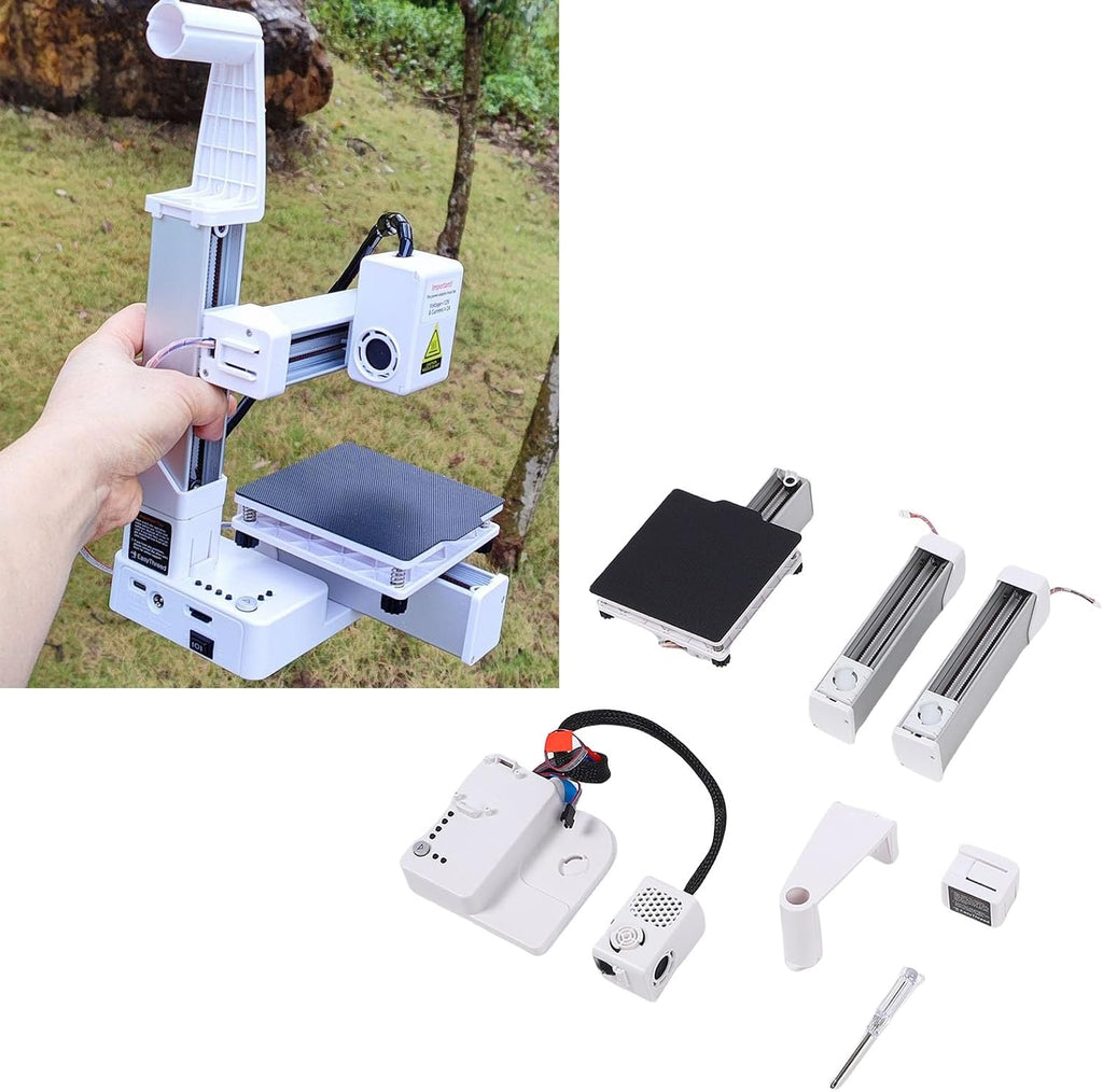 Portable Auto Slicing 3D Printer Supports PLA TPU Filament for Kids Students and Hobbyists (US Plug)