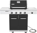 Nexgrill 4-Burner Natural Gas Grill with Side Burner and Griddle Insert, 627 SQ In Total Cooking Space, 59,000 BTUs Output, BBQ Grill Perfect for Outdoor Gatherings - 730-0958HE