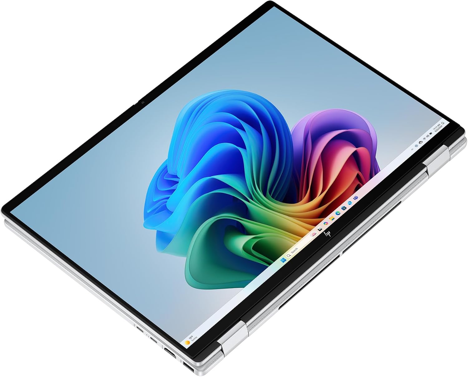 HP OmniBook 7 Flip 16 inch 2-in-1 Next Gen AI PC, 2K Touchscreen Display, Intel Core Ultra 5 226V, 16 GB RAM, 512 GB SSD, Intel Arc 130V GPU, Windows 11 Home, Copilot+ PC, Glacier Silver, 16-au0000nr