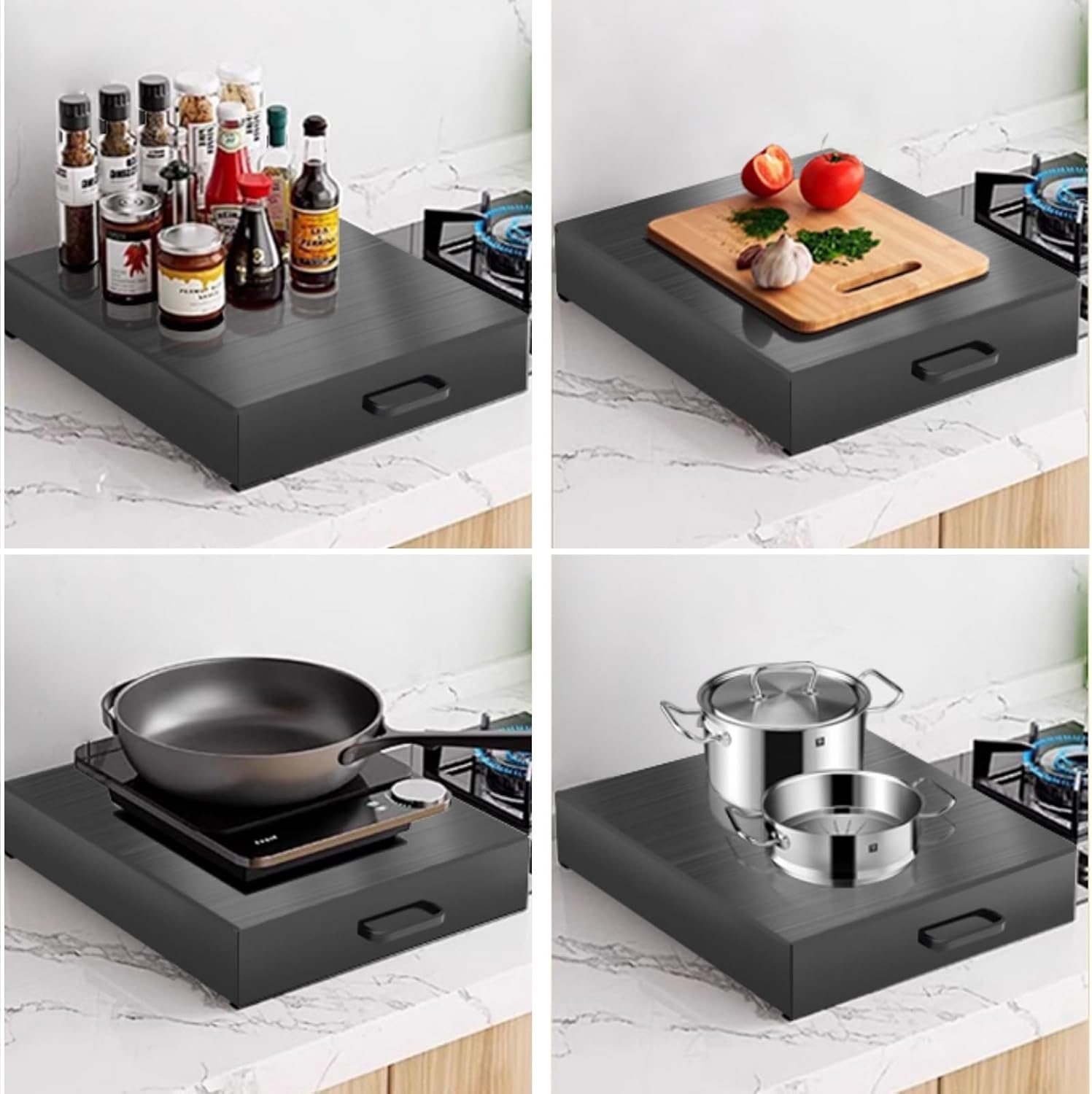 Gas Stove Cover Board 30 Inch Burner Covers For Electric Stove Fully enclosed For Counter Space, Sink, Rv And Electric(40x48x9 cm)