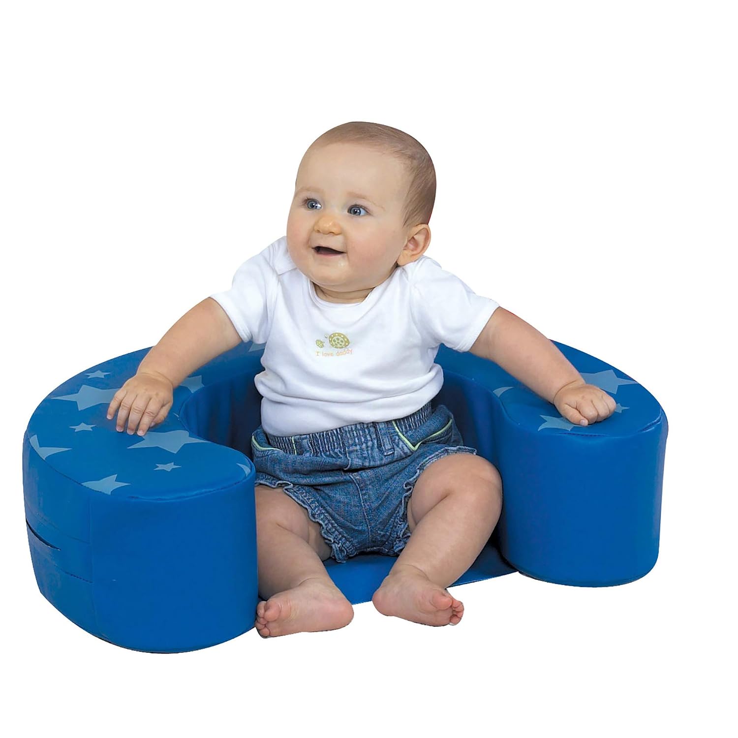 Children's Factory Sit Me Up - Blue Stars Classroom Furniture (CF705-298PT)