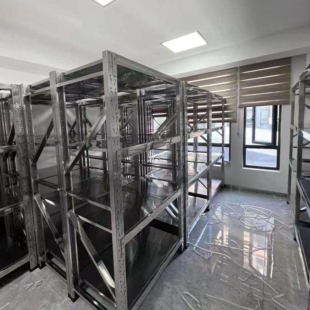 4-Shelf Heavy Duty Equipment Rack for Audio Gear, Cables, and Music Studio Accessories