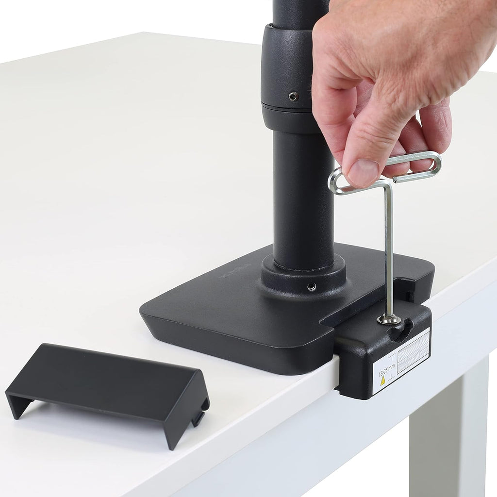 Ergotron – LX Single Monitor Arm, VESA Desk Mount – for Monitors Up to 34 Inches, 7 to 25 lbs – Low Profile Clamp, Matte Black