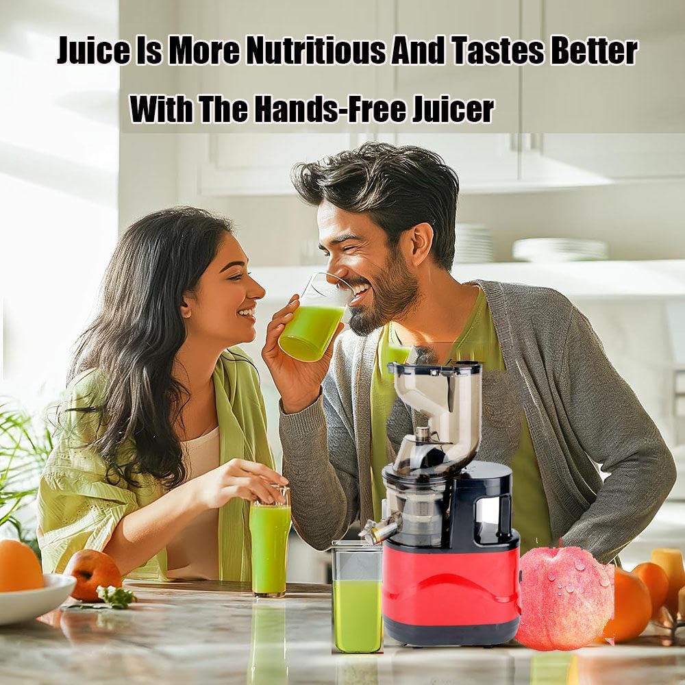 Juicer Machines, 500w Cold Press Juicer Machines With 3.3' Large Feed Chute, Self Feeding, High Juice Yield Easy to Clean, Juicer Machines For Vegetables and Fruits