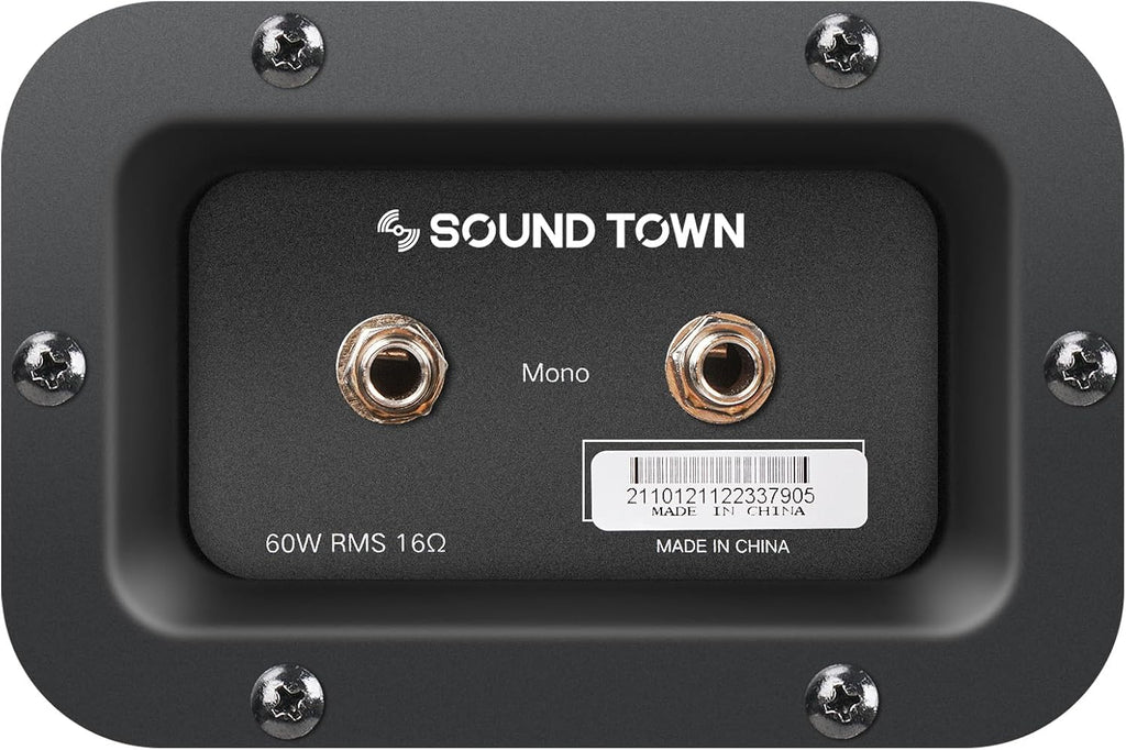 Sound Town 1 x 12' Empty Guitar Speaker Cabinet, with Birch Plywood Construction, Orange Tolex, Wheat Cloth Grill, Compatible with Celestion/Eminence Speakers (GUC112OR-EC)