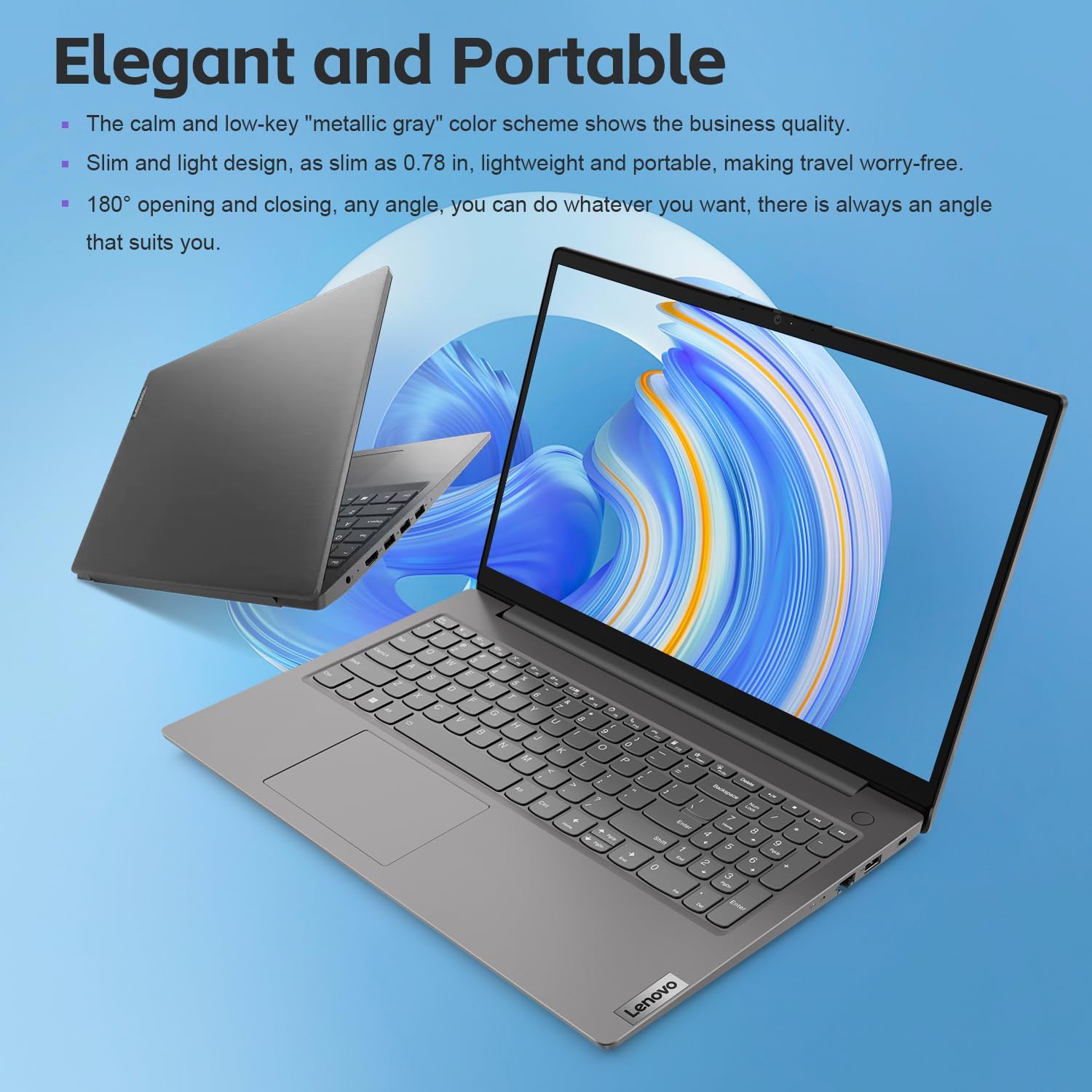 Lenovo Laptop V15 for Business (15.6' FHD Anti-Glare, Intel i7-1255U, 16GB RAM, 512GB PCIe SSD), Numeric Keypad, Type-C, Ethernet, Wi-Fi, Webcam, Military Grade, Win 11 Pro (Renewed)