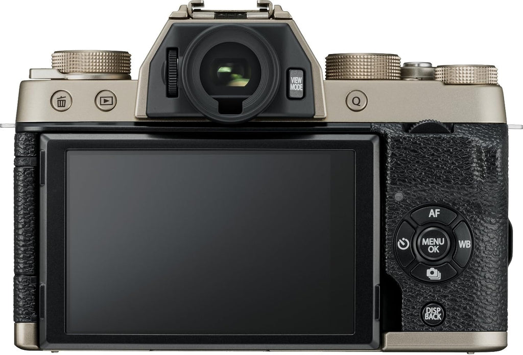 Fujifilm X-T100 Mirrorless Digital Camera, Champagne Gold (Body Only)