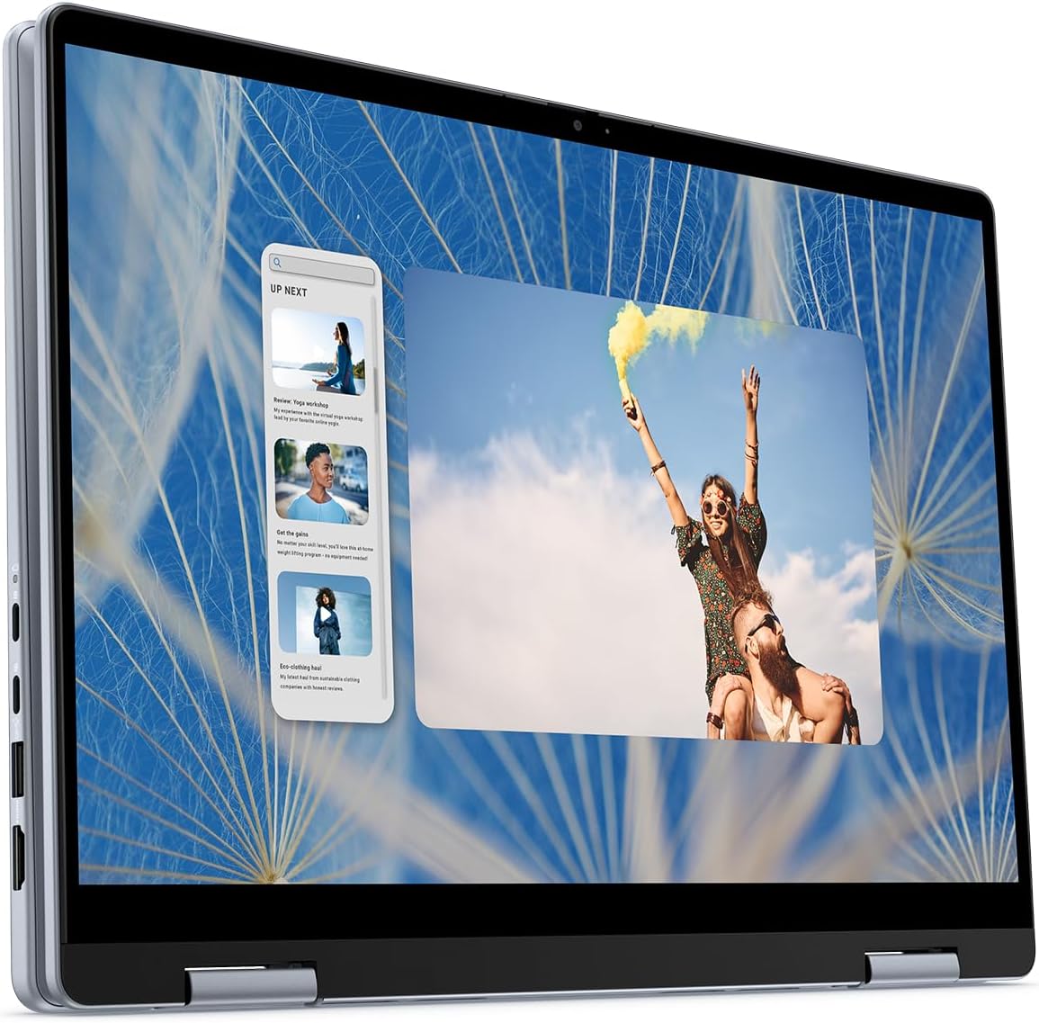 Dell Inspiron-7440 2-in-1 Laptop, 14'' FHD+ 2-in-1 Touch Display, Intel 10-Core 5-120U(up to 5 GHz), Backlit KB, w/USB Stocking Hub, Windows 11 Pro, Lifetime MS Office(32GB DDR5 RAM | 1TB SSD)