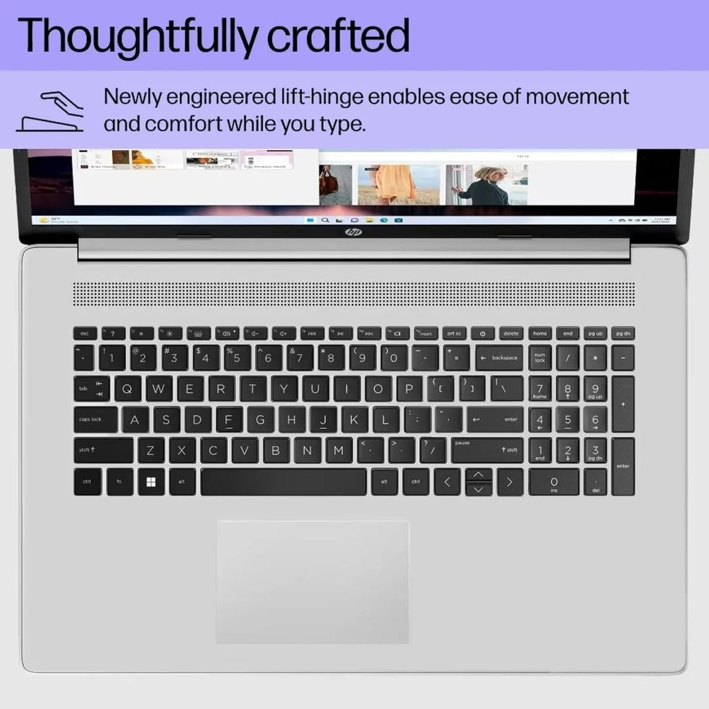 HP 17.3' Touchscreen Laptop with Microsoft Office 365 for The Web • Intel 8-Cores • 32GB RAM • 2TB SSD • 10-Key Number Pad • Windows 11 W/O Mouse