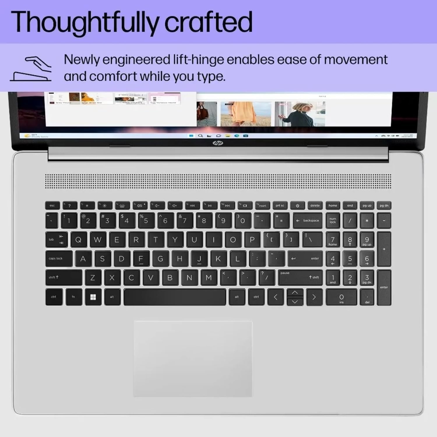 HP 17.3' Touchscreen Laptop with Office 365 for The Web • Intel 8-Cores • 64GB RAM • 2TB SSD • 10-Key Number Pad • Windows 11 W/O Mouse