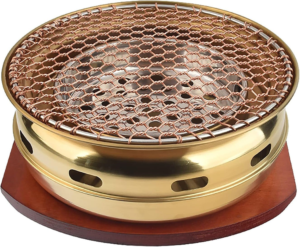 BBQ Barbeque Barbecue Grill, BBQ, Multifunctional Charcoal Barbecue Grill, Household Korean BBQ Grill, Commercial Titanium Grill (Color : A)