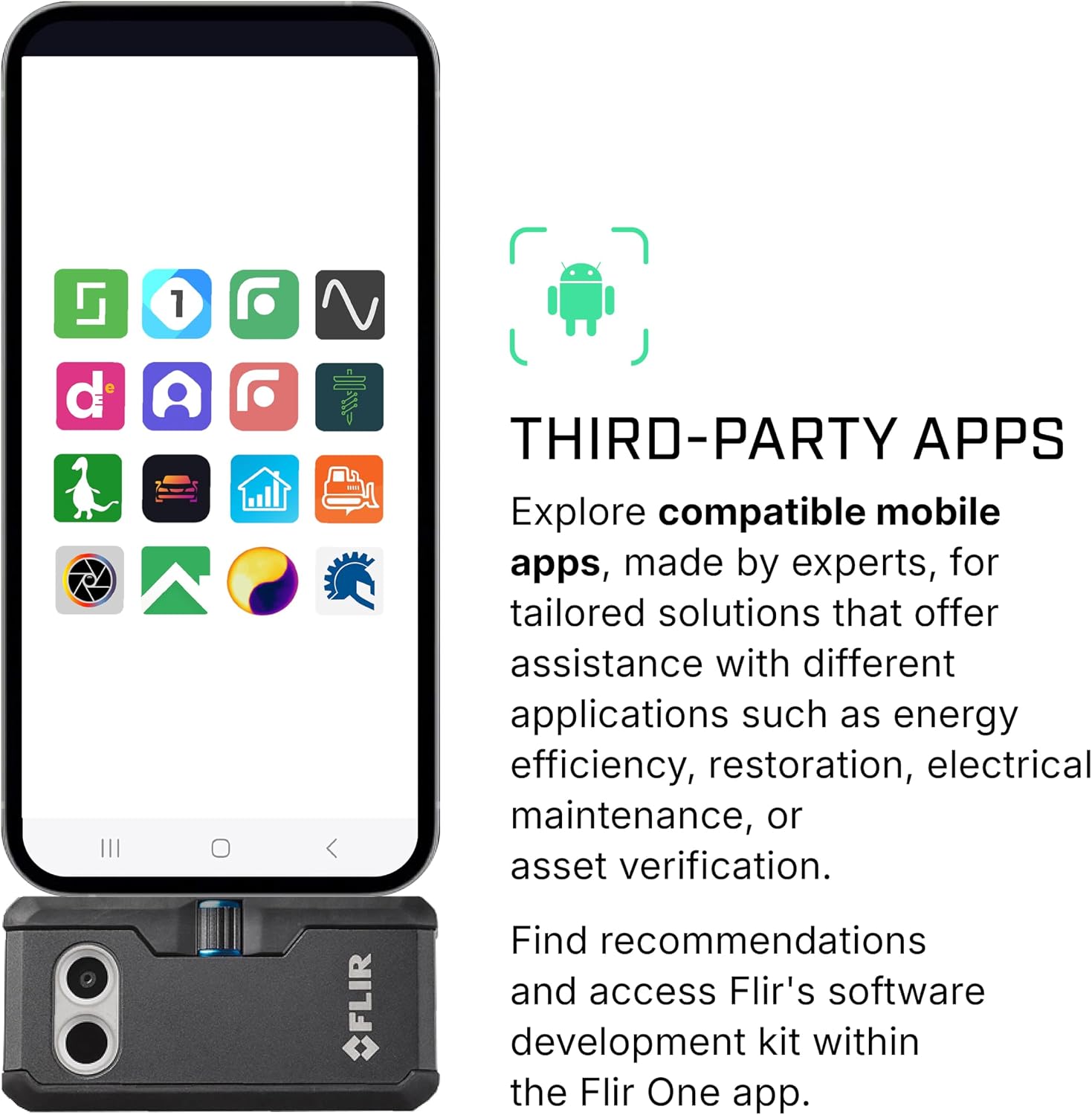 Flir One Pro - Thermal Imaging Camera for Android Smartphones (USB-C), 480x360 Super Resolution (160x120 Native IR)