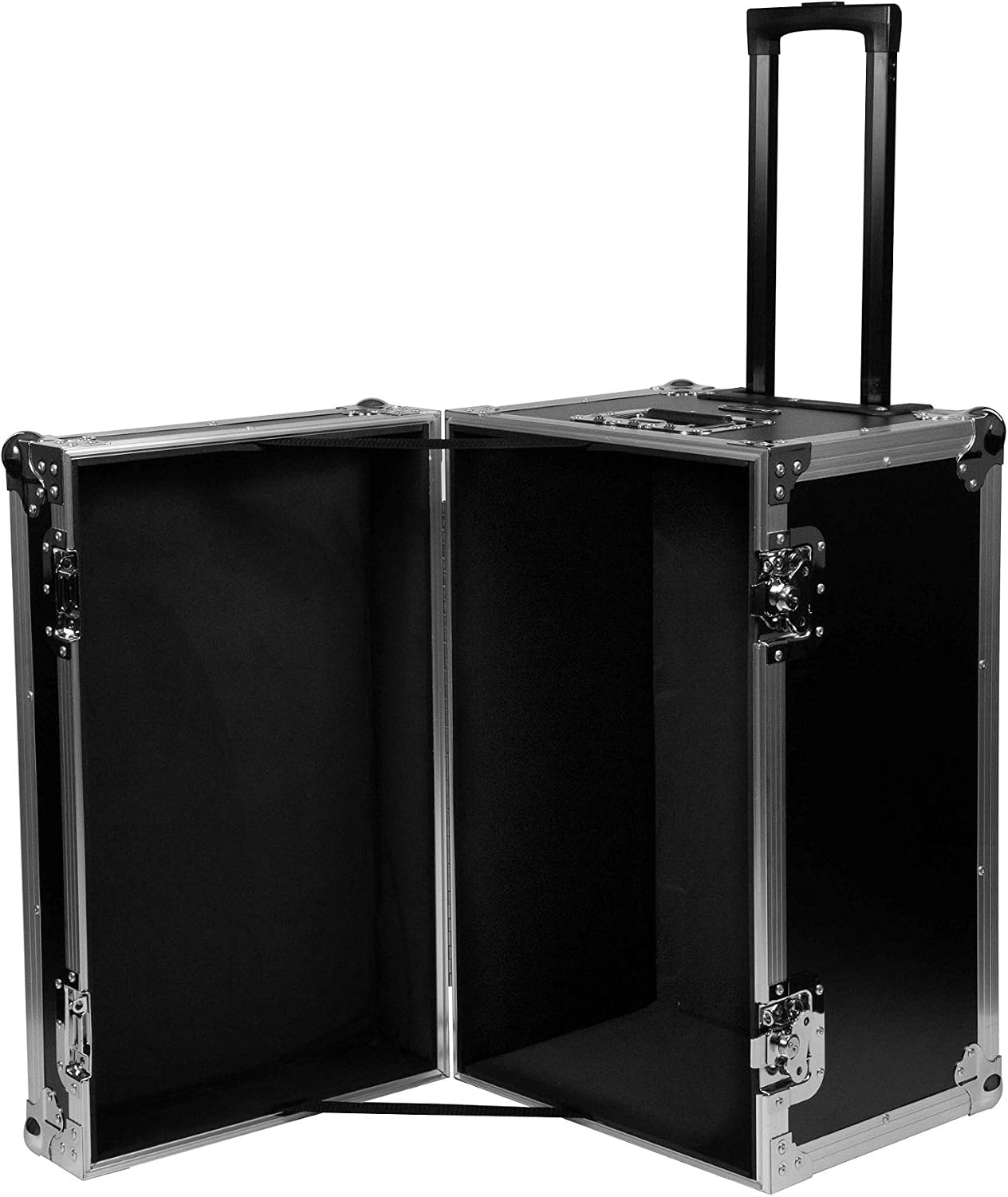 Rolling PartyFX ProX Multipurpose Locking Flight Case w/Rubber Lining and Handle