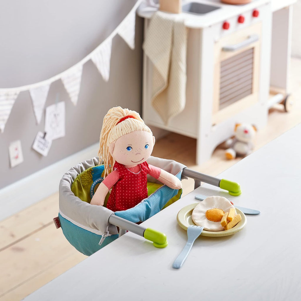 HABA Summer Meadow Doll Sized Hook on Table Seat for Baby Dolls up to 15'