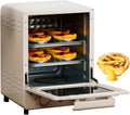 15L Mini Oven Air Fryer Combo 4-in-1 Countertop Toaster Oven with Adjustable Timer Temperature Control for Baking Grilling Roasting and Reheating