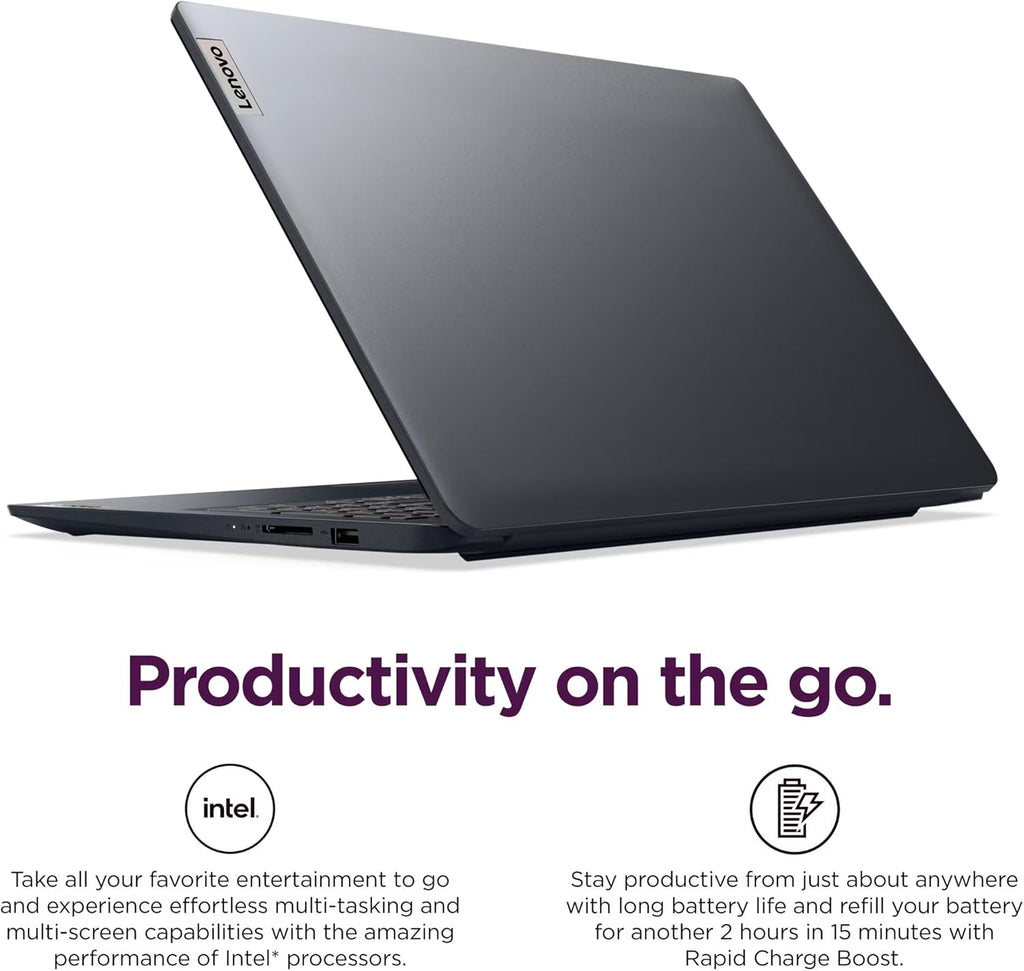 Lenovo IdeaPad 1i Laptop, 15.6' FHD Touchscreen, Intel Core i5-1335U Processor, 16GB RAM 512GB SSD, Windows 11 Pro, MS Office Lifetime with Copilot AI, Wi-Fi 6, HDMI, 8-in-1 HUB & Mouse, Blue