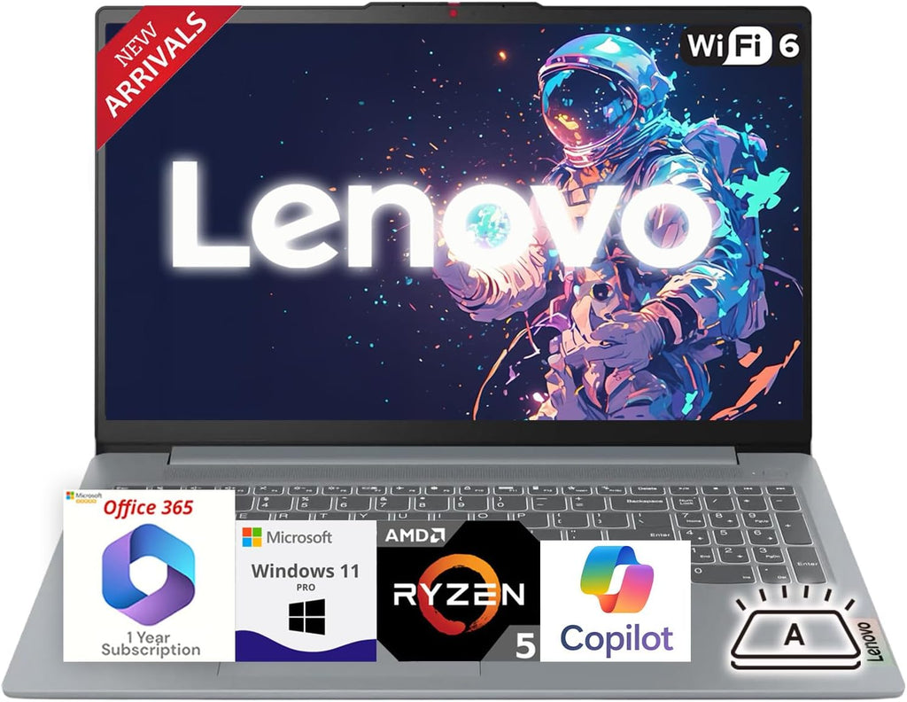 Lenovo 2026 New Generation V15 Business and Student Laptop | Intel Powerful CPU | 8GB RAM | 256GB SSD | 15.6' FHD Display | Wi-Fi 6 | Ultra Quiet Design | Long Battery Life | Windows 11 Pro
