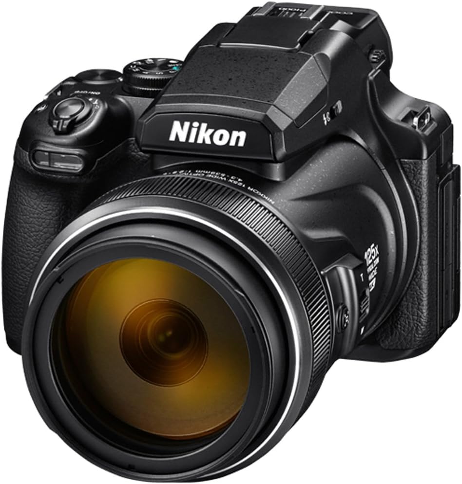 NIkon COOLPIX P1000 Superzoom Digital Camera | 125x Optical Zoom with Image Stabilization 16 MP 4K Ultra HD Video Wi-Fi Connectivity RAW Format and Rotating LCD Screen (Black)