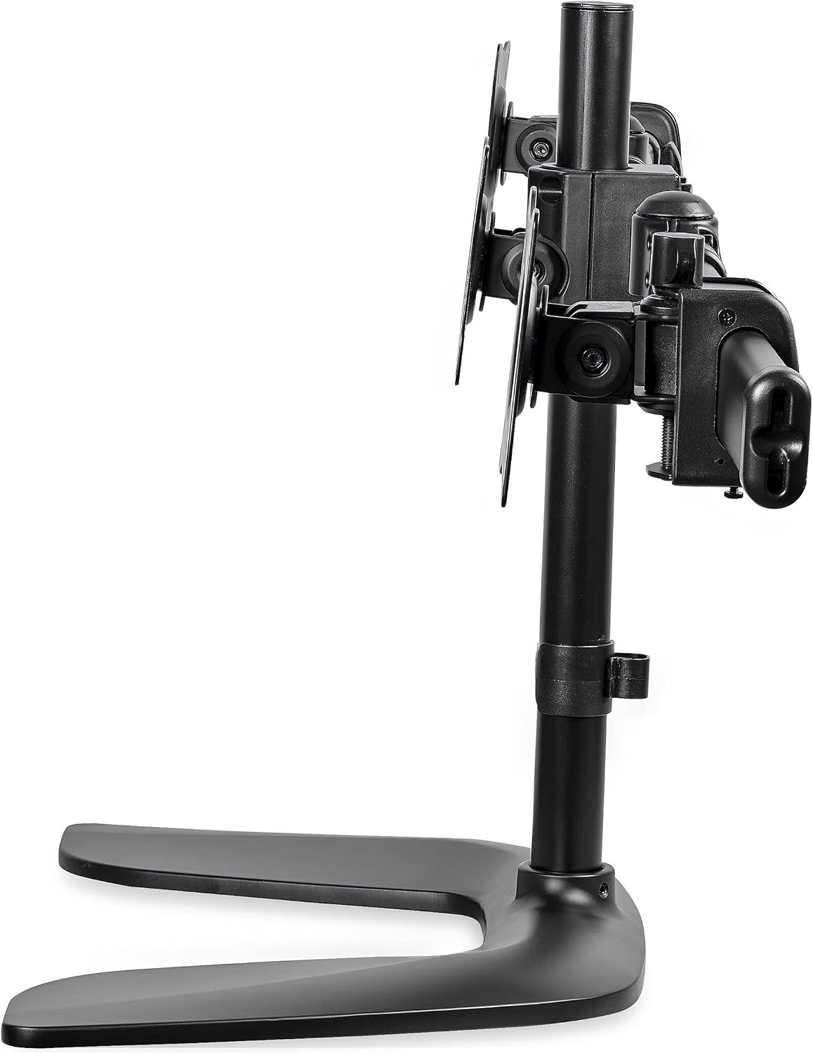 StarTech.com Triple Monitor Stand - Articulating - For Monitors 13' to 27' Adjustable VESA Computer Monitor Stand for 3 Monitor Setup - Steel - Black (ARMBARTRIO2)
