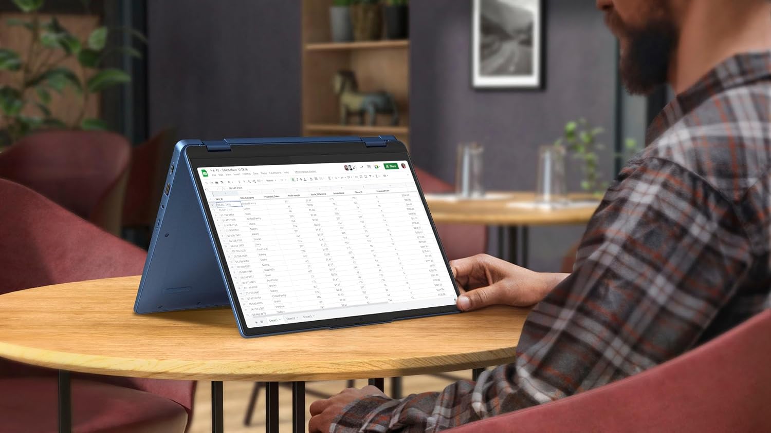 Lenovo IdeaPad Flex 3i Chromebook 2-in-1 Laptop (12.2' FHD+ Touchscreen, Intel N100, 4GB DDR5, 128GB Storage (64GB eMMC + 64GB SD Card)), Home, Student, Education, Long Battery Life, NFC, Chrome OS