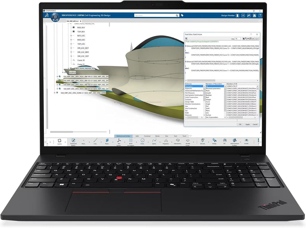 Lenovo ThinkPad P16s Gen 4 Laptop with AMD Ryzen AI 7 PRO 350 Processor and Copilot +, OLED 16' WQUXGA Touchscreen Display, 32GB DDR5-5600MT of Memory, 1TB SSD, 5MP RGB+IR Cam, Wi-Fi 7, and Win 11 Pro