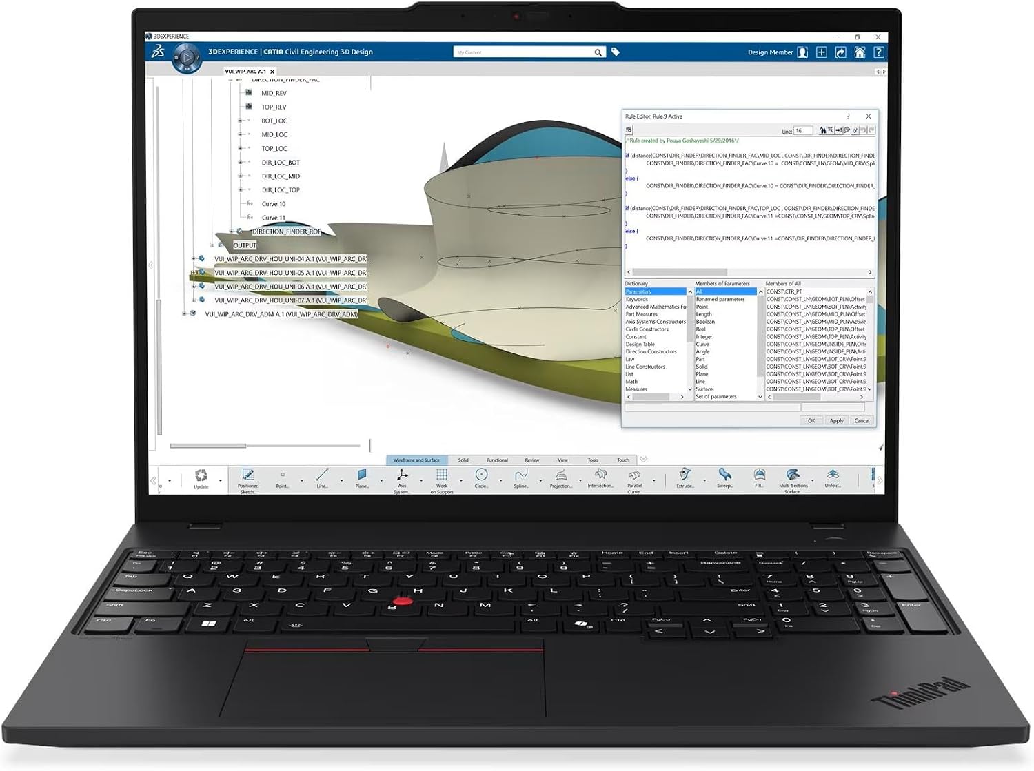 Lenovo ThinkPad P16s Gen 4 Laptop with AMD Ryzen AI 7 PRO 350 Processor and Copilot +, OLED 16' WQUXGA Touchscreen Display, 32GB DDR5-5600MT of Memory, 1TB SSD, 5MP RGB+IR Cam, Wi-Fi 7, and Win 11 Pro