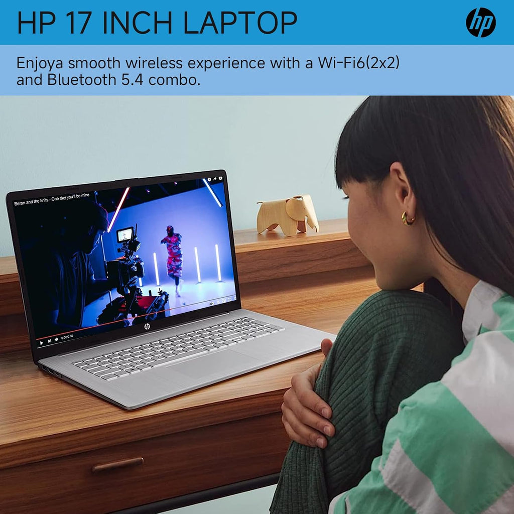 HP High-Performance 17 Business Laptop, 17.3' HD+ Display, Intel 10-Core i5-1334U, 32 GB RAM, 1 TB SSD, Backlit Keyboard, Fingerprint, WiFi 6, HD Webcam, HDMI, Windows 11 Pro, w/Acccessories Kit