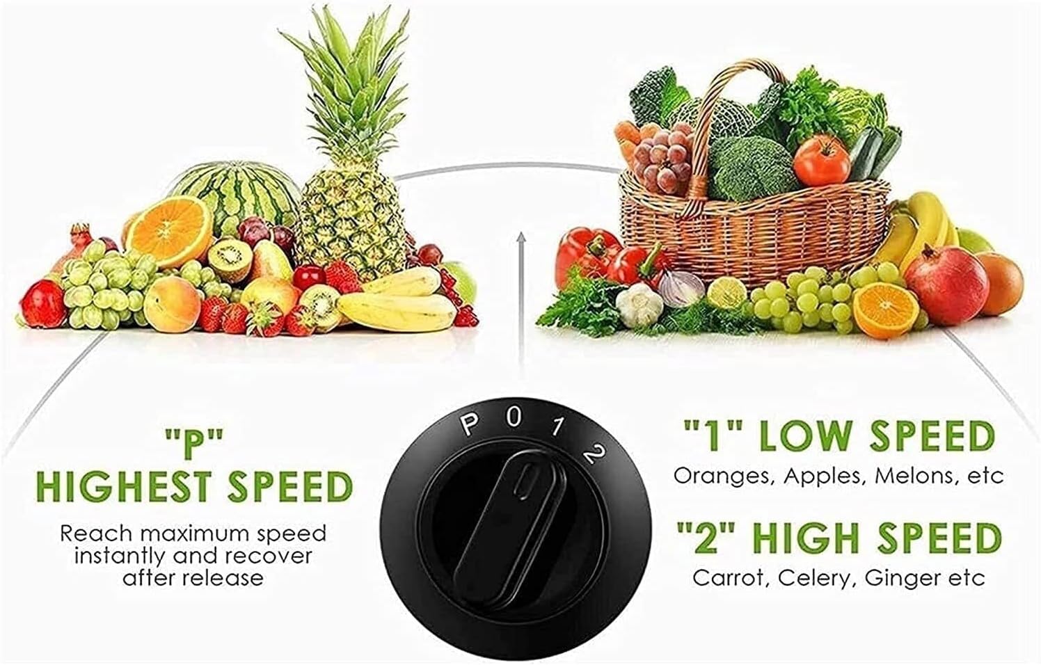 400W Juicer Extractor with Wide Mouth 3' Feed Chute for Fruit Vegetable, Easy to Clean, Stainless Steel