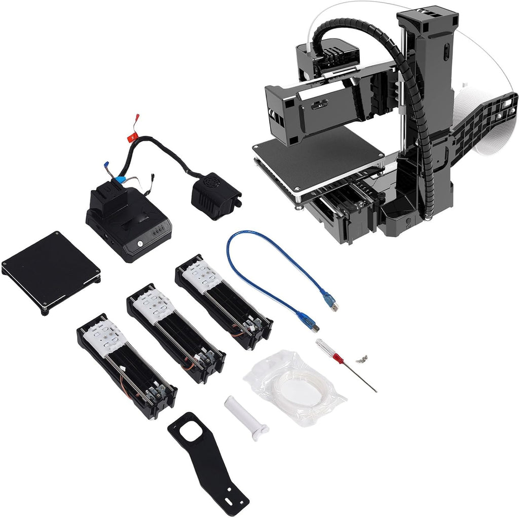 K9 3D Printer, Fast Heating 100x100x100mm Build Size 0.05mm Layer Resolution with Automatic Slicing Software, for Beginners and Kids (US Plug)
