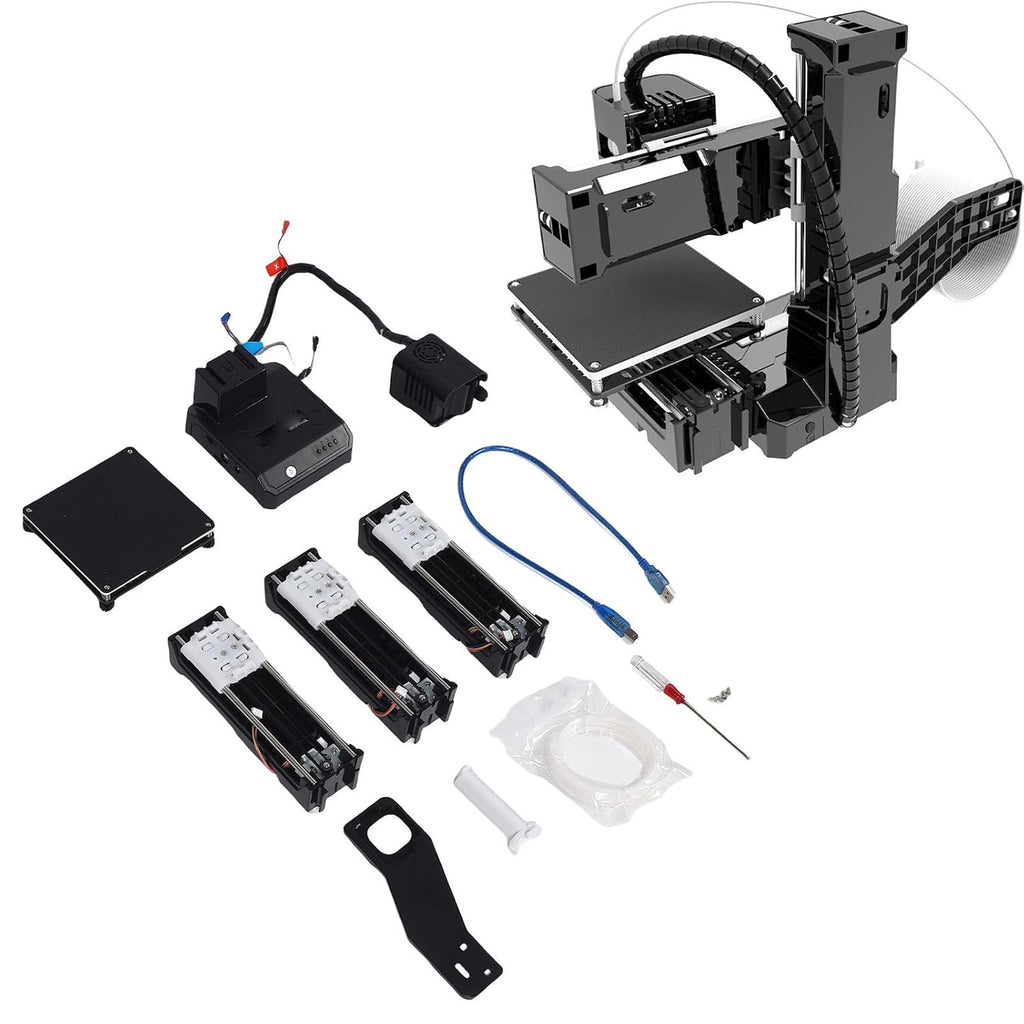 3D Printer for Beginners Auto Slicing Easyware Cura Compatible 0.05mm for Kids and STEM Education (US Plug)