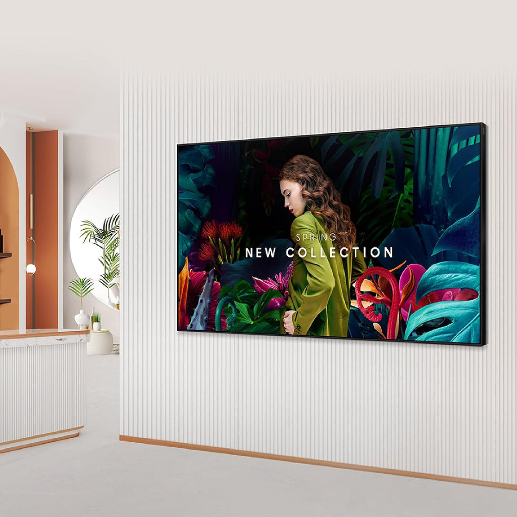 Samsung 75' Commercial UHD Signage, 28.5mm Depth, Dynamic Crystal Color, Quantum Processor Lite 4K, Ultra Slim Depth, Home UI, Centered VESA Holes, 3-Year Warranty, LH75QBCEBGCXGO